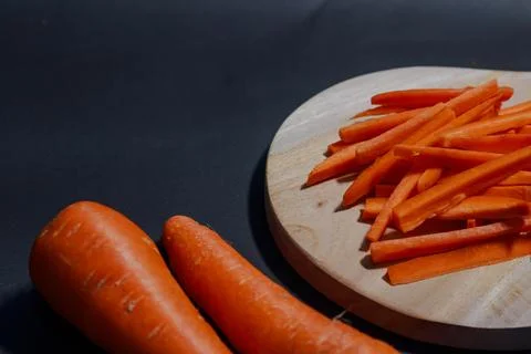 Slice of carrots Stock Photos