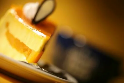 A slice of cheese cake Foto stock