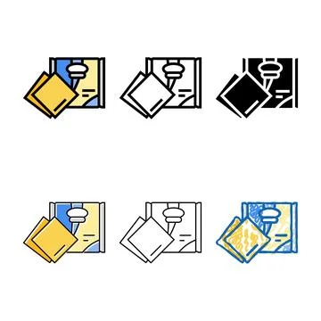 Slice cheese food slice styles color icon vector Stock Illustration