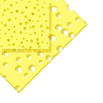 Slice of cheese Stock Illustration