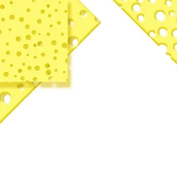 Slice of cheese Stock Illustration