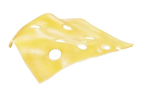 Slice of cheese isolated Stock Photos