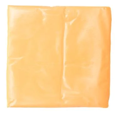 Slice of cheese isolated on white background Stock Photos