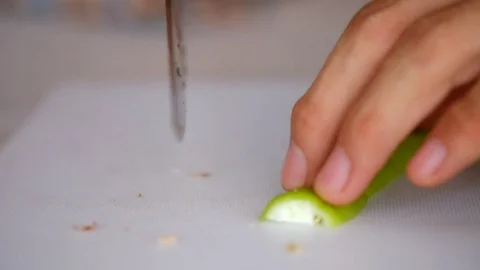 Slice Chilli Stock Footage 73672923