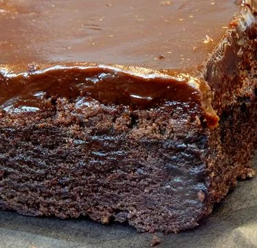 Slice Of Chocolate Cake Stock Photos
