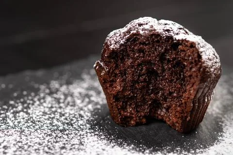 Slice of Chocolate Muffin cookie Stock-Fotos