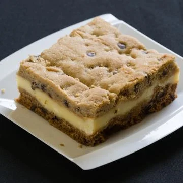 A slice of a coffee cake on a plate Stock Photos