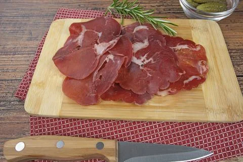 Slice of coppa Stock Photos