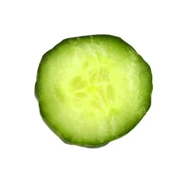 Slice of cucumber macro Stock Photos