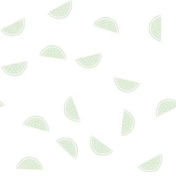 Slice cut watermelon glyph seamless pattern Stock Illustration