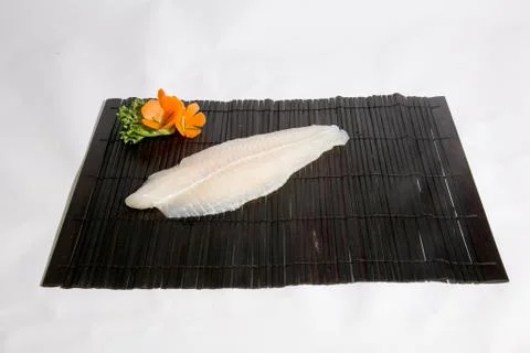 A slice of dolly fish meat. Stock Photos