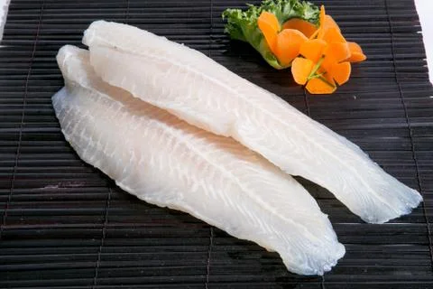 A slice of dolly fish meat. Stock Photos