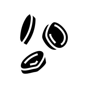 Slice fall sweet potato glyph icon vector illustration Illustrazione stock