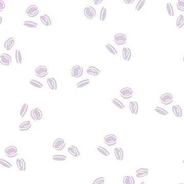Slice fall sweet potato glyph seamless pattern 스톡 일러스트