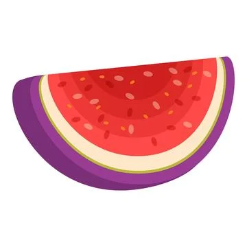 Slice fig icon, cartoon style イラスト素材