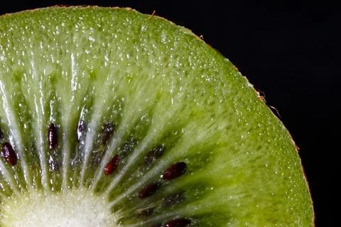 Slice of fresh kiwi fruit Foto stock