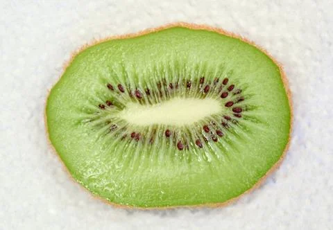Slice of fresh kiwi Stock Photos