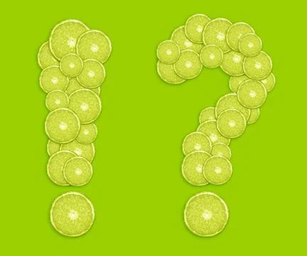 Slice of fresh lime Stock Photos