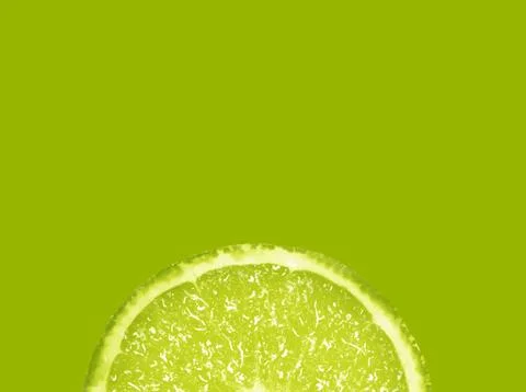 Slice of fresh lime Stock Photos