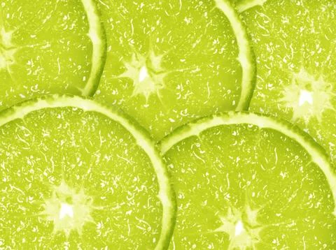 Slice of fresh lime Stock Photos