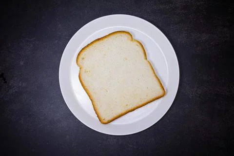 Slice of fresh white toast bread Stock Photos