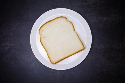 Slice of fresh white toast bread Stock Photos