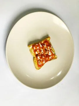 Slice of freshly baked bread Foto stock