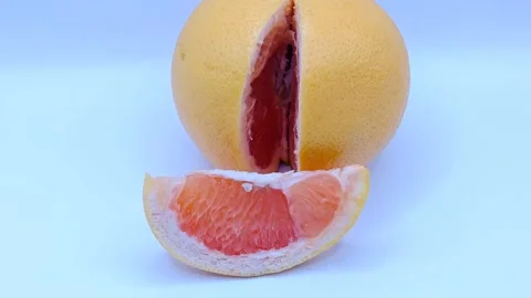 A slice of grapefruit Stock Footage 331746477