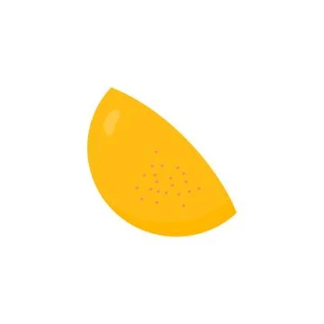 Slice of grapefruit icon. Illustrazione stock