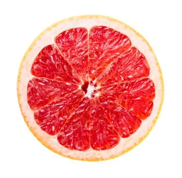 Slice of grapefruit Stock Photos
