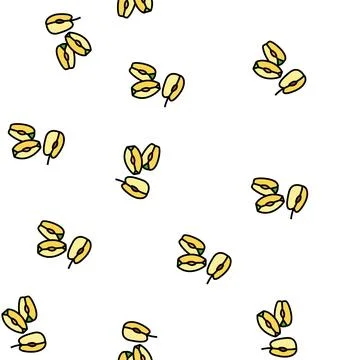 Slice green apple cut vector seamless pattern Illustrazione stock