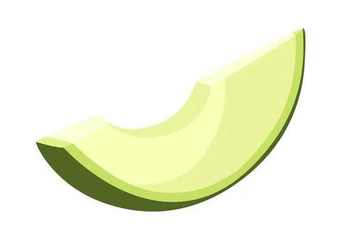 Slice of green avocado. Fresh vegetables for salad. Stock Illustration