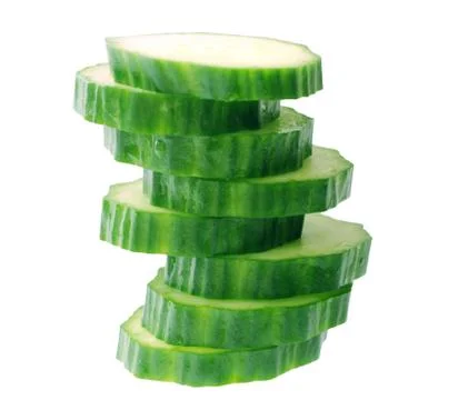Slice green pikle Stock Photos