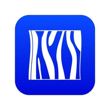 Slice of ham icon digital blue Stock Illustration