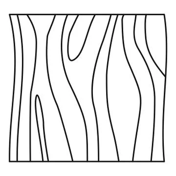 Slice of ham icon outline Illustrazione stock