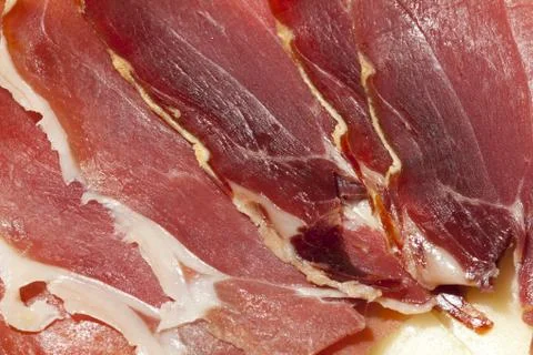 Slice of ham Stock-Fotos