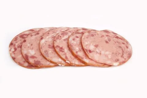 Slice of ham Stock Photos