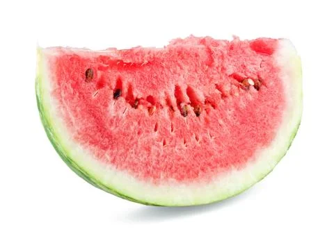 Slice of juicy melon Stock Photos