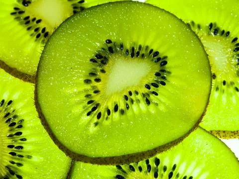 Slice kiwi Stock Photos