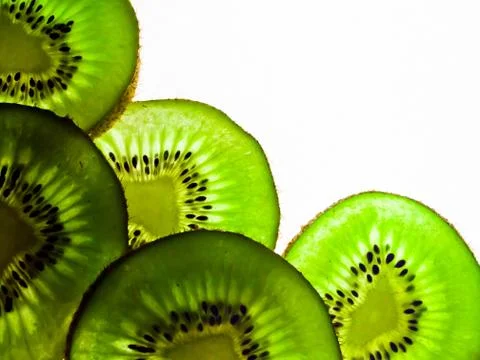 Slice kiwi2 Stock Photos