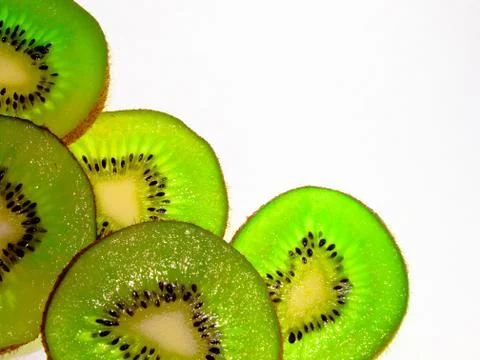 Slice kiwi4 Stock Photos