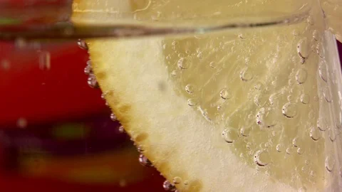 Slice of lemon citrus fruit Stock Footage 87810252