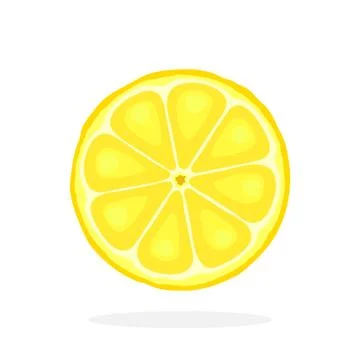 Slice of lemon Illustrazione stock