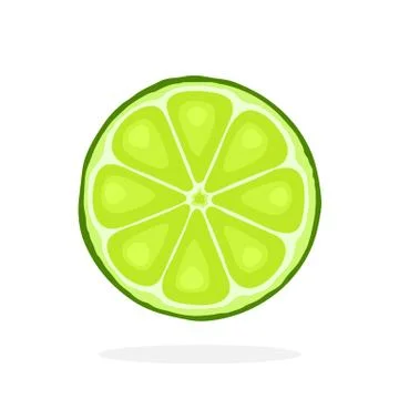 Slice of lemon Stock Illustration