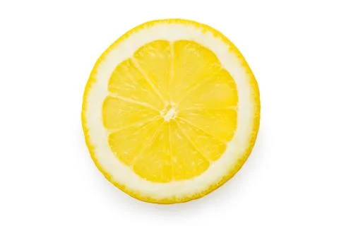 Slice of lemon. isolated Stock Photos