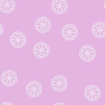 Slice lemon line seamless pattern 스톡 일러스트