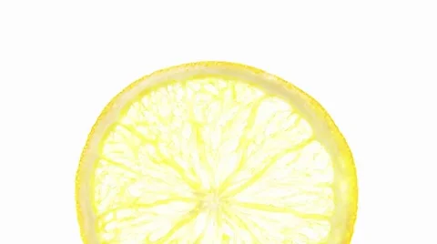 Slice of lemon with melted chocolate couverture 스톡 동영상 8571631