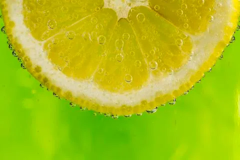 Slice of lemon Stock Photos