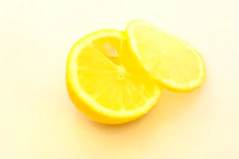 A slice of lemon Stock Photos