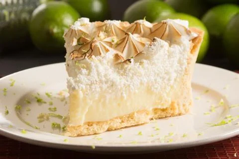 Slice of Lemon Pie 스톡 사진